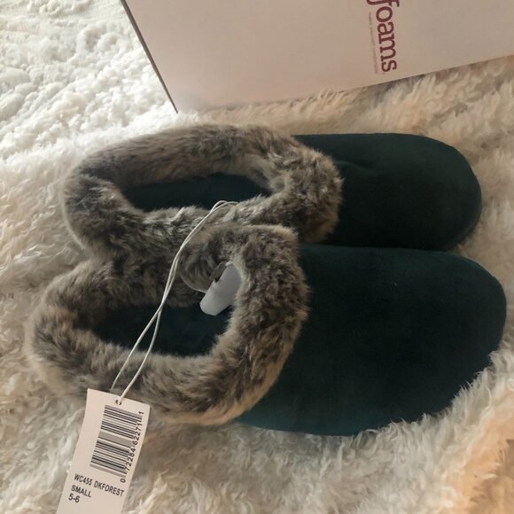 DEARFOAMS DARK FOREST VELOUR CLOG SMALL (5-6) NEW IN BOX - Picture 2 of 11